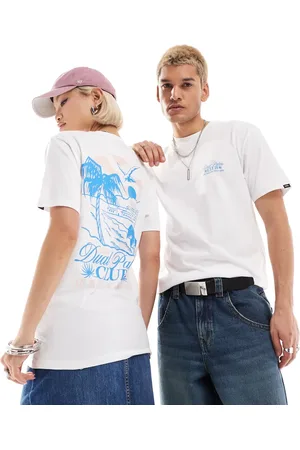 Vans Dual palm back print t-shirt in