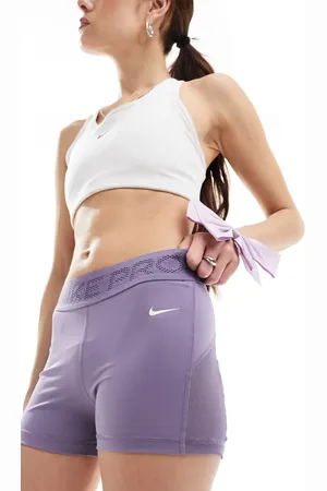 Nike Nike Pro Training Dri-Fit 3 inch mesh shorts in purple