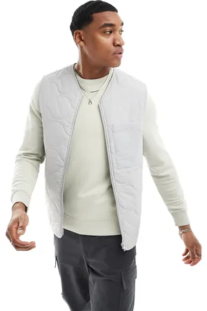 Only & Sons Onion quilted gilet in ice