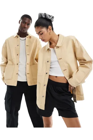 Nike Life chore jacket in tan