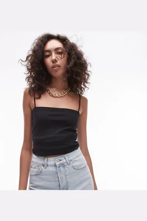 Topshop Spaghetti strap tube top in