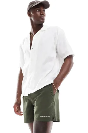 SELECTED Swim short in khaki