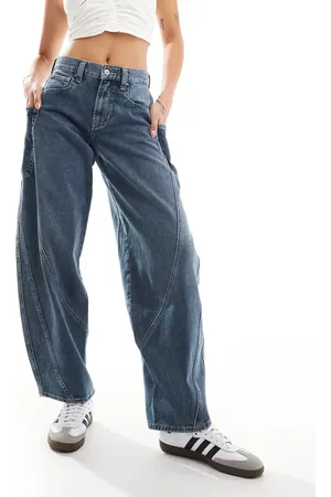 Free People Barrel jeans in indigo