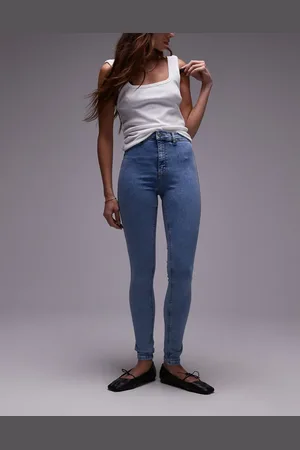 Topshop High rise Joni jeans in bleach