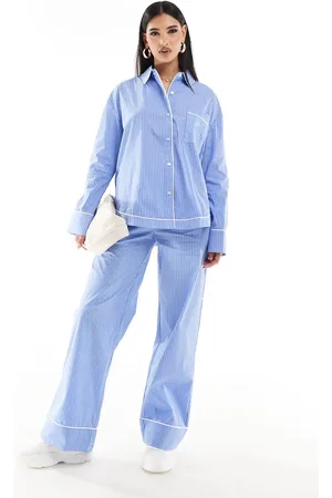 The Couture Club Co-ord stripe trouser with piping detail in