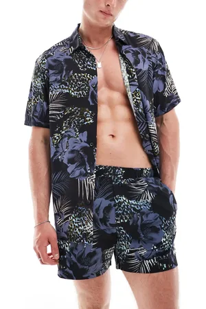 River Island Botanical shirt co-ord in