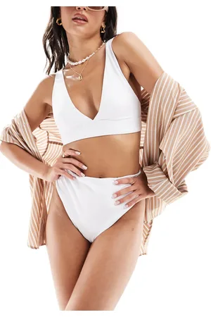 ASOS Maya sleek plunge bikini top in