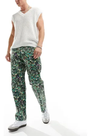 Obey Hardwork carpenter trousers in all over print