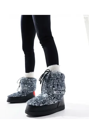 Moschino Tall padded boots in