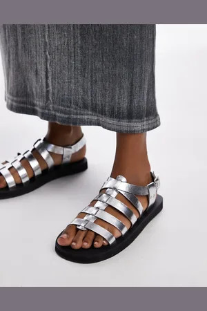 Topshop Julian leather fisherman sandals in