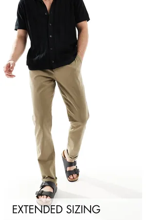 ASOS Slim pull on trouser in khaki