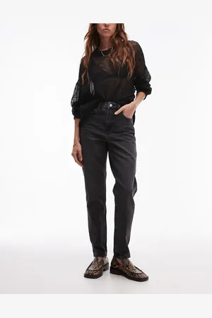 Topshop Original high rise Mom jeans in washed