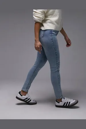 Topshop High rise Jamie jeans in bleach