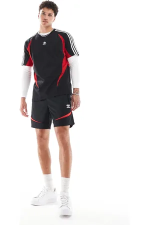 adidas Street shorts in and red