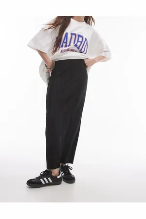 Topshop Plisse midi skirt in