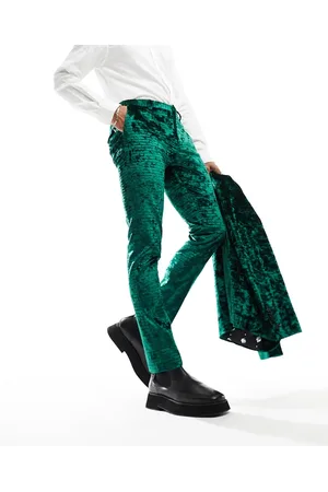 Twisted Tailor Buteer crush velvet suit trousers in