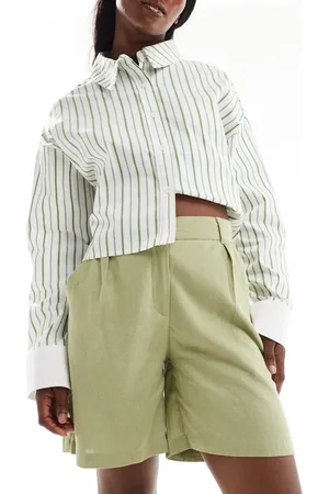 Threadbare Linen blend shorts in