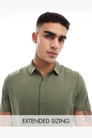ASOS Jersey shirt in khaki