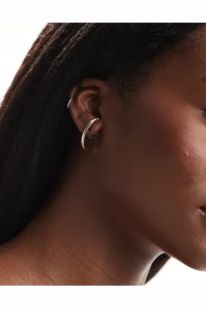 ASOS Hoop and ear cuff earrings in tone