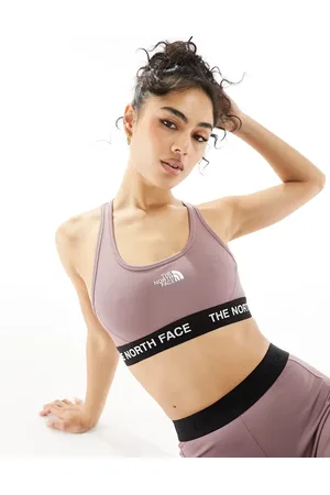 The North Face Training Tech mid support sports bra in purple