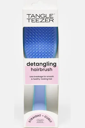 Tangle Teezer The Wet Detangler Straight - Curly Hairbrush in Denim Blues
