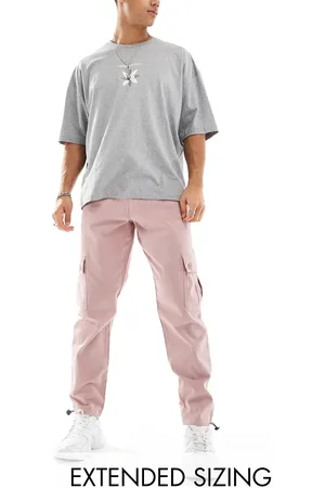 ASOS Tapered cargo trouser in dusty rose