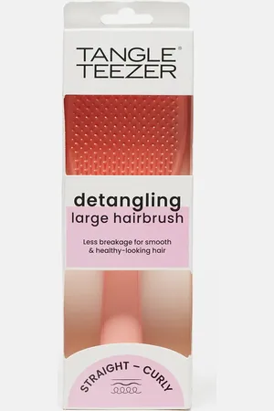 Tangle Teezer The Large Ultimate Detangler Straight to Curly - Peach Glow