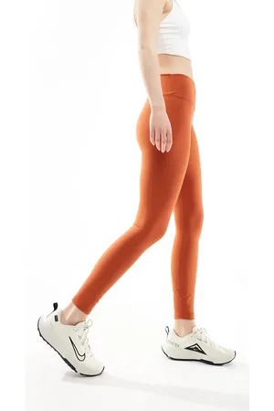 Nike Nike One Training Dri-Fit high rise leggings in burnt orange