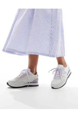 Tommy Hilfiger Retro cleated runner trainers in lilac