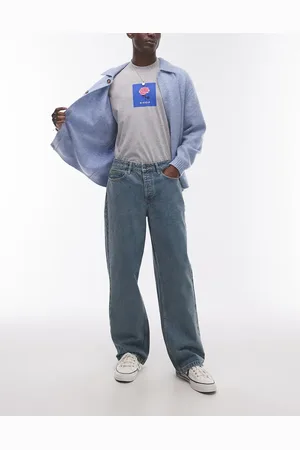 Topman Baggy jeans in vintage mid wash