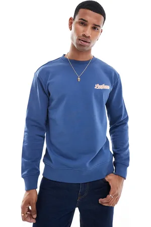Lee Script logo sweatshirt in dark blue