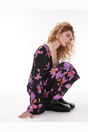 Topshop Lea column maxi dress in floral