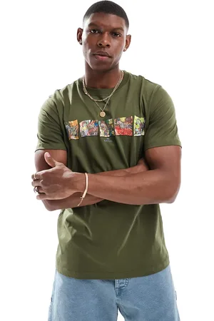 Paul Smith T-shirt with zebra cards print in khaki