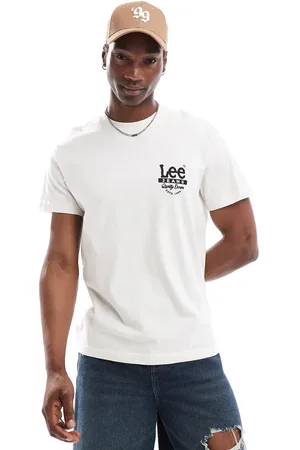 Lee Archive workwear logo back print t-shirt in off