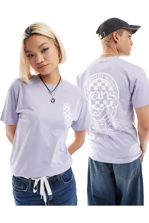 Vans Hands circle back print t-shirt in lilac