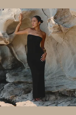 4th & Reckless X Luana Barron emily crochet maxi bandeau beach dress in