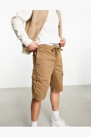 HUGO BOSS Sisla2 drawstring cargo shorts in beige
