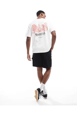 JACK & JONES Oversized t-shirt with manhatton back print in