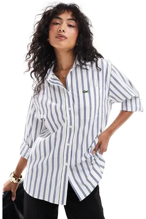 Lacoste Stripe long sleeve shirt in