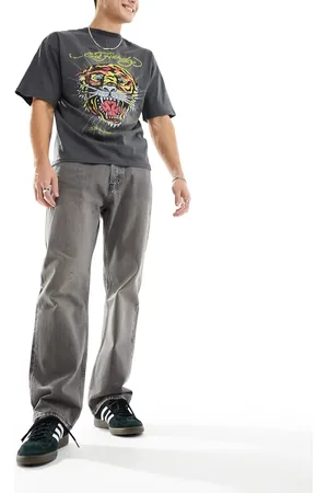 Weekday Space relaxed fit straight leg jeans in clay