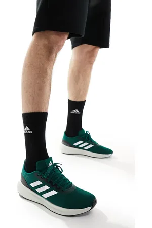 adidas Adidas Running Runfalcon 3.0 trainers in dark green and white