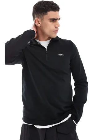 HUGO BOSS Ever-x half zip sweatshirt in