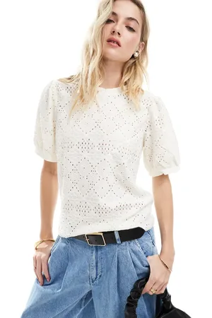 Object Jersey broderie t-shirt in