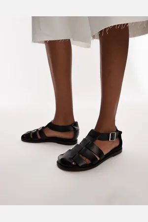 Topshop Babs premium leather fisherman sandals in
