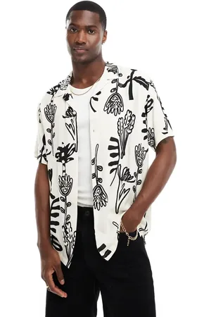 JACK & JONES Revere collar shirt in abstract floral