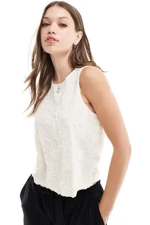 VERO MODA Applique floral vest top in