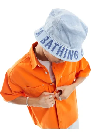 A Bathing Ape Aape By A Bathing Ape denim camo bucket hat in