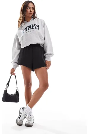 Tommy Hilfiger Vintage varsity cropped hoodie in