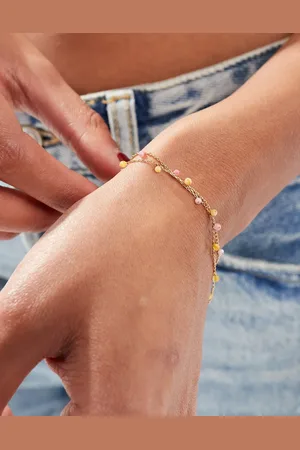 MANGO Dainty chain bracelet in