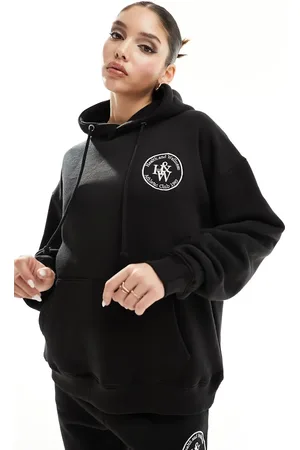 In The Style X Perrie Sian oversized embroidered hoodie co-ord in